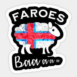 Faroes Flag Sheep Sticker